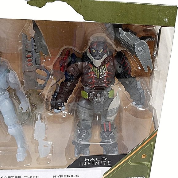 Halo Infinite Characters Tovaras Master Chief Hyperius Figures 10 Piece Set 5" - Picture 3 of 5